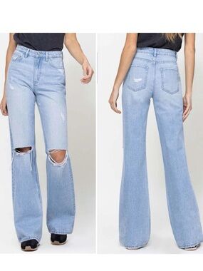 Vervet Light Blue High-Rise Vintage Flare Jeans